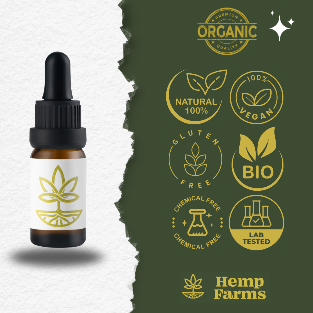 CBD Масло Hemp Farms CBD Oil 5% 10мл. Full Spectrum