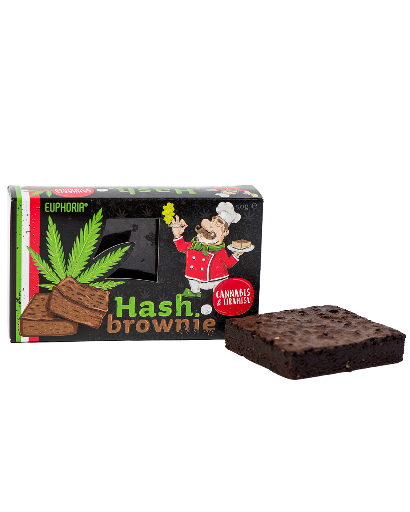 Euphoria Hash брауни с канабис и тирамису - брашно от канабис "сатива"