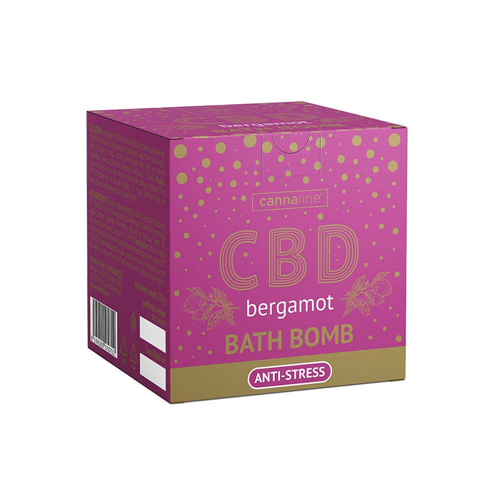 Cannaline Анти-стрес Бомбички за Вана с CBD и Бергамот