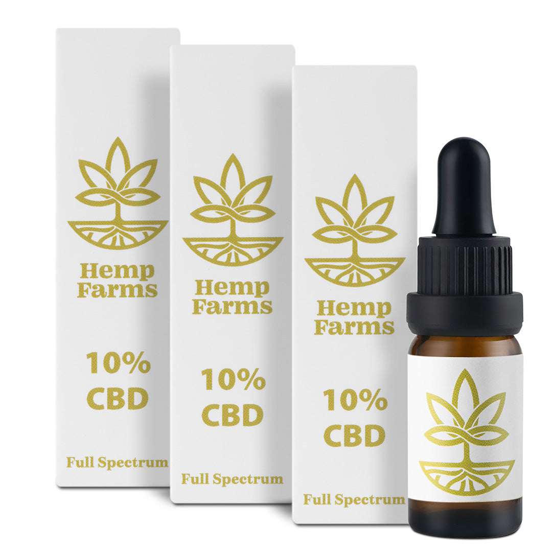 CBD Масло Hemp Farms CBD Oil Промоция 10%+10%+10% 30мл. Full Spectrum