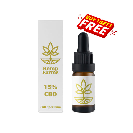 CBD Масло Hemp Farms CBD Oil 15% 10мл. Full Spectrum