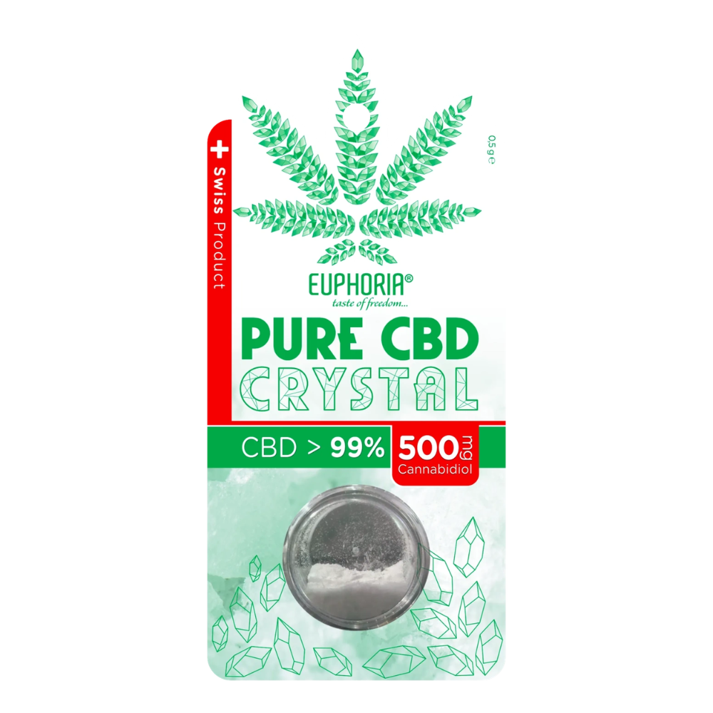 Euphoria Pure CBD Crystal 99% – Чист CBD кристал 500 mg (0,5 g)