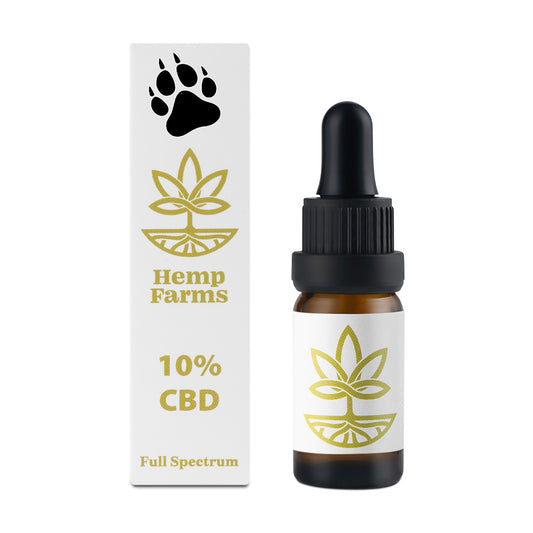 CBD Масло Hemp Farms CBD Oil 10% 10мл. Full Spectrum За Животни