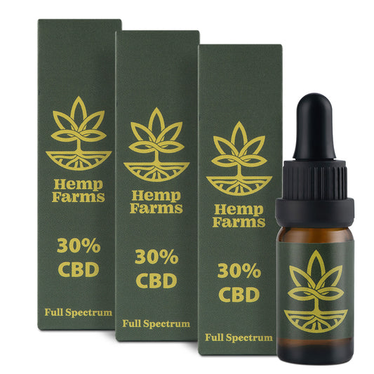 CBD Масло Hemp Farms CBD Oil Промоция 30%+30%+30% 30мл. Full Spectrum