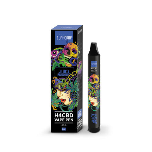 Euphoria H4CBD Disposable Vape Pen Juicy Blueberry 2 ml